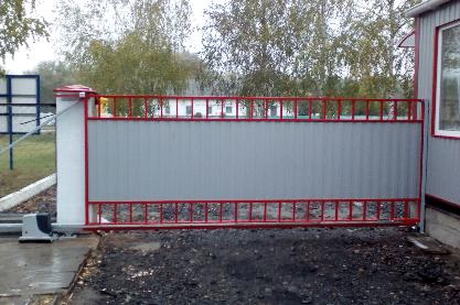 Ворота откатные автоматические.
